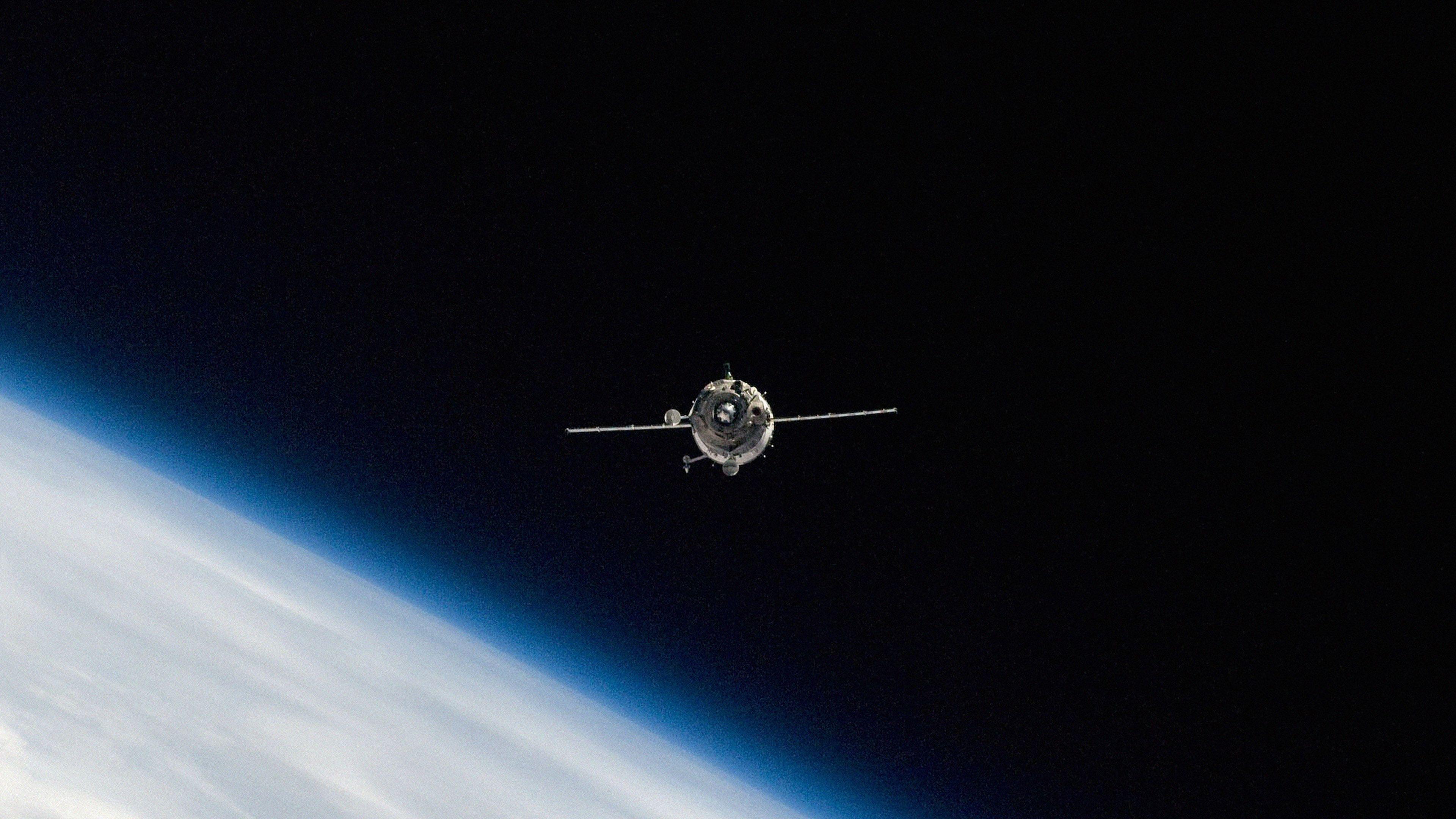 Spacecraft above Earth